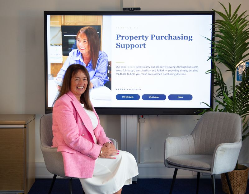Pamela presenting Shine Property Consultancy services