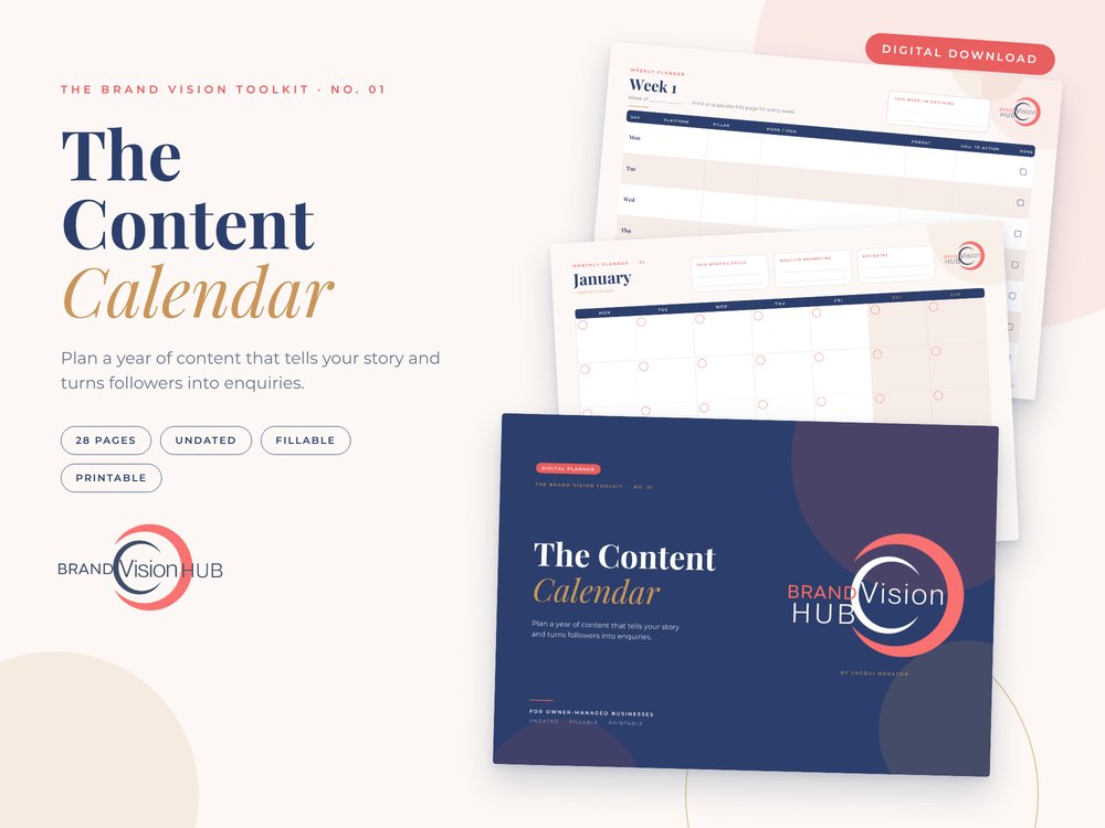 The Content Calendar digital download